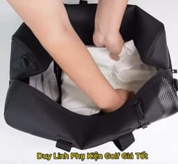 Titleist Men's and Women's Golf Clothing Bag, Made of Soft Pu Leather, Water-Resistant, Stain-Resistant, with Shoe Compartment and Shoulder Strap. 8
