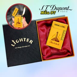 bật lửa S.T.Dupont M-97 hình gói Thăng Long - xài gas 1