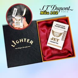 bật lửa S.T.Dupont M-102 hình gói det - xài gas 1
