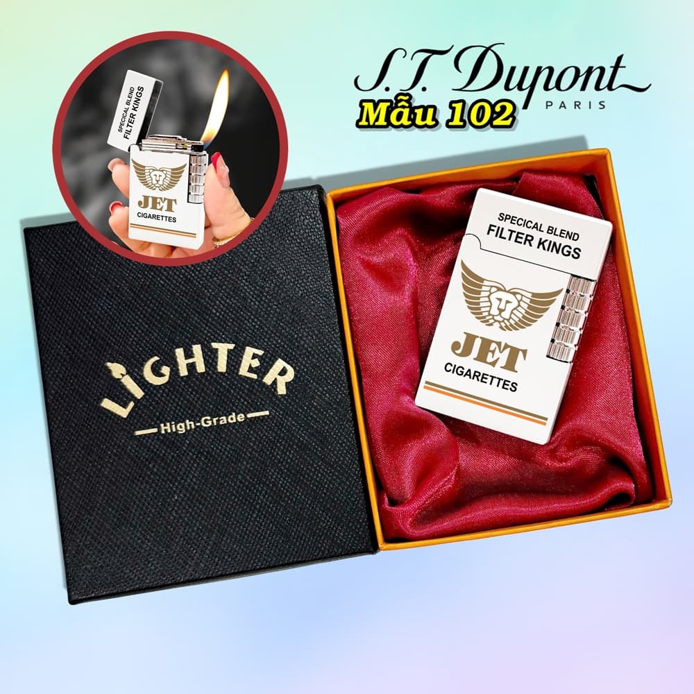 bật lửa S.T.Dupont M-102 hình gói det - xài gas