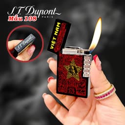 bật lửa S.T.Dupont M-108 hình Mê Cung Sử Việt ( Việt Nam ) - xài gas 3
