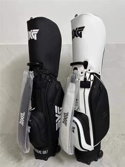 Pxg Golf Club Bag Made of High-Quality Pu Leather, Can Hold a Full Set of 14 Clubs, with Wheels and a Pull Handle. 7