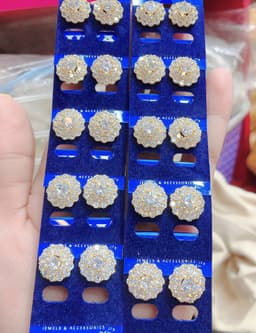 Đôi Bông Tai Nữ Mạ Vàng Lấp Lánh Xinh Xắn  B1702 - Phong cách hàn quốc - Mang rất nhẹ nhàng - Sang trọng 2