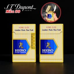bật lửa S.T.Dupont M-99 hình gói hero - xài gas 4