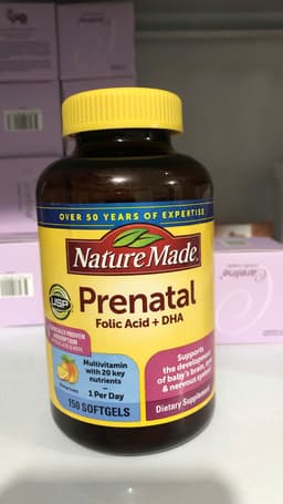 Vitamin tổng hợp bầu Nature Made Prenatal Multi + DHA Mỹ (150v) bổ sung dinh dưỡng DHA cho mẹ bầu và sau sinh 10