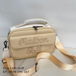 Túi Golf Cầm Tay Malbon Golf Xanh Kem, Túi Đựng Phụ Kiện Golf Thể Thao Đa Năng 4