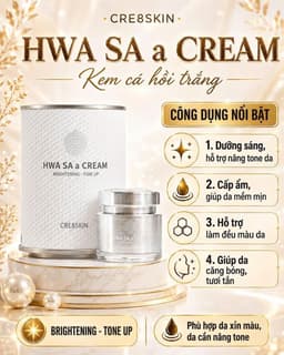 Kem Cá Hồi Nâng Tông Cre8Skin Hwa Sa A Cream Brightening Tone Up Mini 20g 6