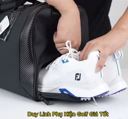 Titleist Men's and Women's Golf Clothing Bag, Made of Soft Pu Leather, Water-Resistant, Stain-Resistant, with Shoe Compartment and Shoulder Strap. 7