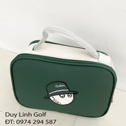 Túi Golf Cầm Tay Malbon Golf Xanh Kem, Túi Đựng Phụ Kiện Golf Thể Thao Đa Năng 3