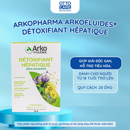 Thực phẩm bảo vệ sức khỏe ARKOFLUIDES DETOXIFIANT HEPATIQUE (Hộp 20 ống) 1