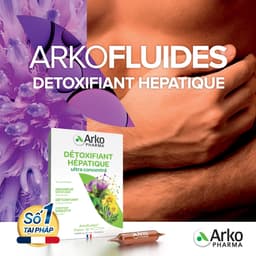 Thực phẩm bảo vệ sức khỏe ARKOPHARMA ARKOFLUIDES DETOXIFIANT HEPATIQUE - Hỗ trợ giải độc gan (Hộp 20 ống) 5