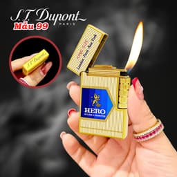 bật lửa S.T.Dupont M-99 hình gói hero - xài gas 3