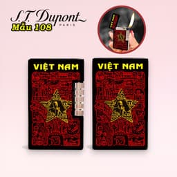 bật lửa S.T.Dupont M-108 hình Mê Cung Sử Việt ( Việt Nam ) - xài gas 4