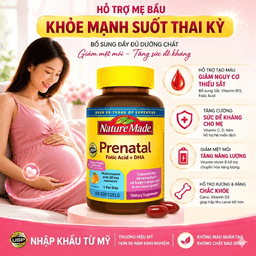 Vitamin tổng hợp bầu Nature Made Prenatal Multi + DHA Mỹ (150v) bổ sung dinh dưỡng DHA cho mẹ bầu và sau sinh 5