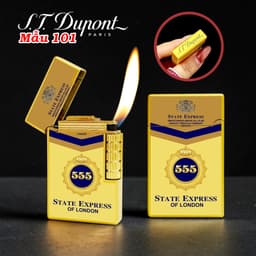 bật lửa S.T.Dupont M-101 hình gói 3 số 5 ( 555 ) - xài gas 2