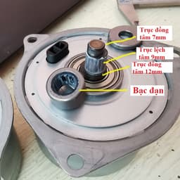 Động cơ lệch tâm nam châm vĩnh cửu, có chổi than tốc độ cao 8