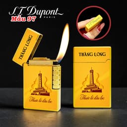 bật lửa S.T.Dupont M-97 hình gói Thăng Long - xài gas 2
