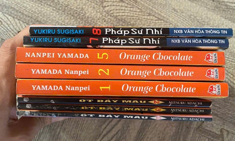 Combo 8q vở Orange Chocolate, Ớt bảy màu, pháp sư nhí