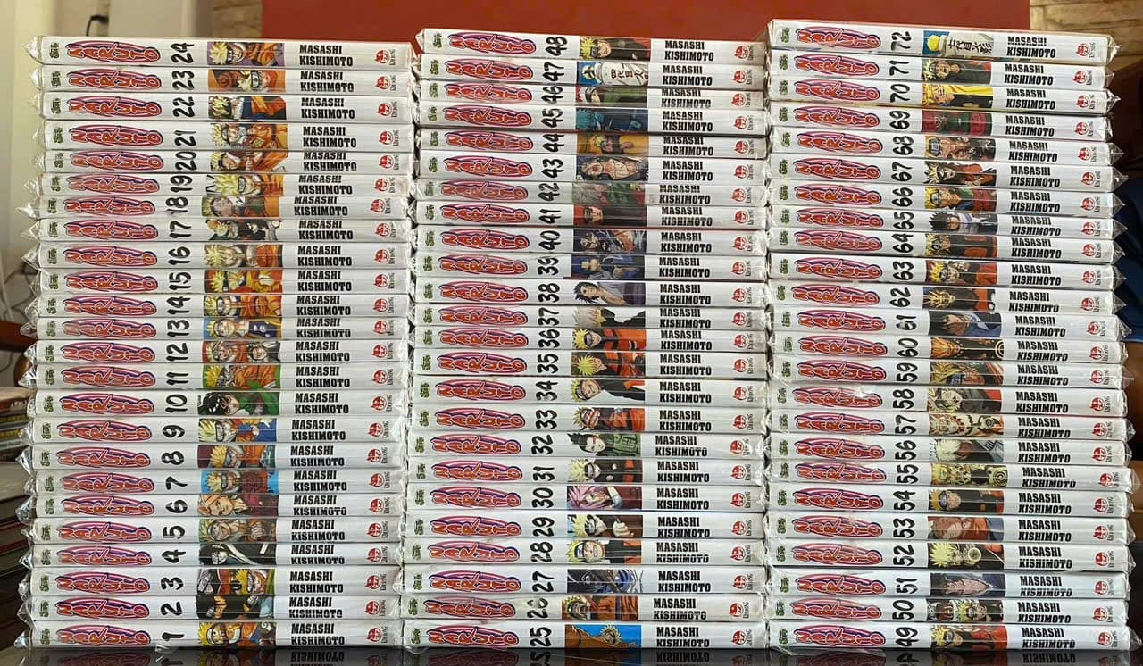 Full bộ 72q vở naruto like new 1-72