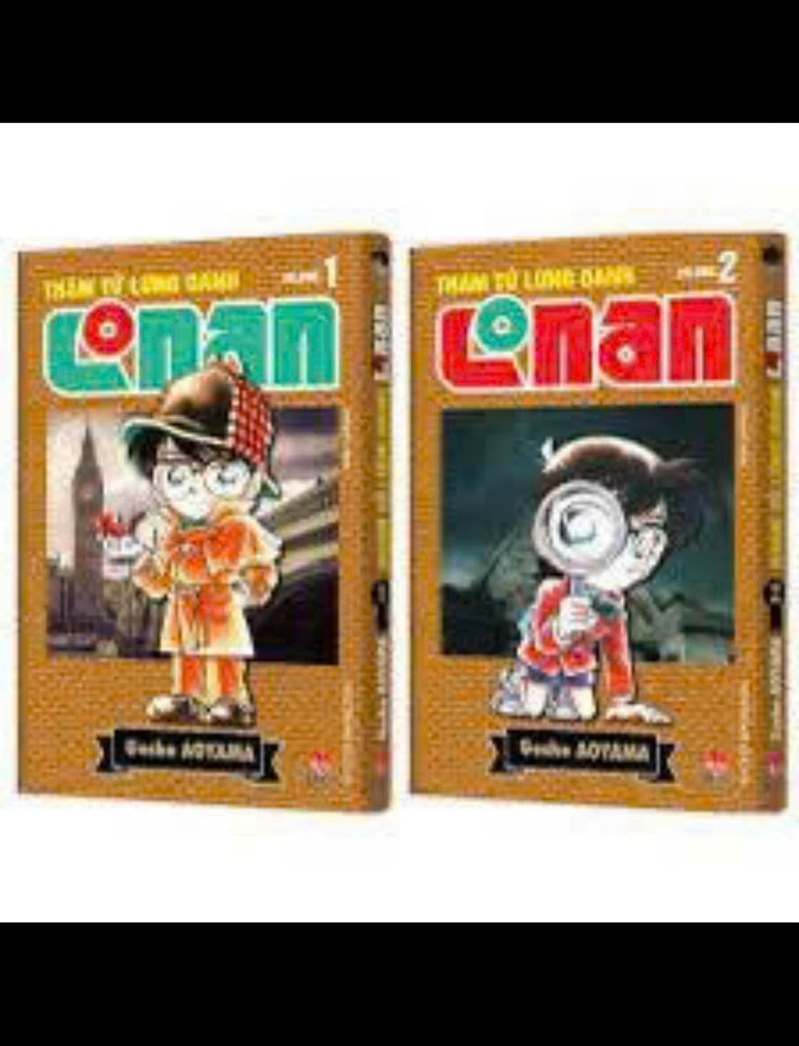 (+pos) Combo 2q vở Conan Thám Tử Lừng Danh bản nâng cấp tập 1,2