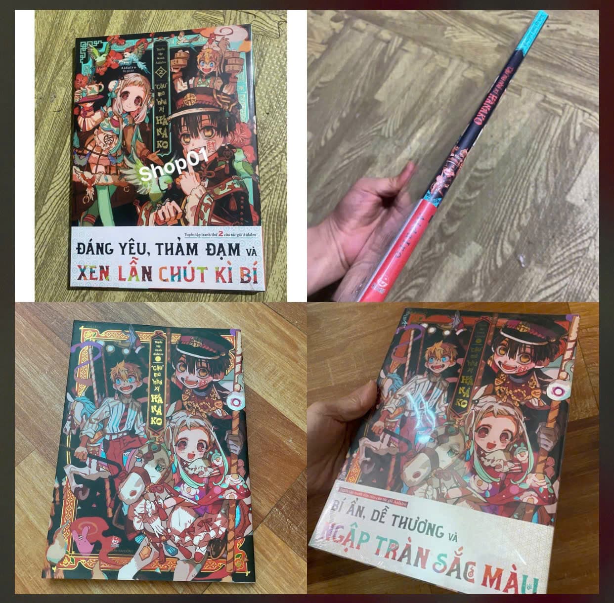 Vở tranh Artbook hanako cậu ma nhà xí - Tuyển tập tranh hanako Aidalro 1,2